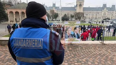 Zeci de membri ai Sindicatului Sanitas Filiala Iași își cer drepturile salariale! După protestul de la Prefectura Iași, aceștia vor face o serie de manifestări în fața instituțiilor publice din București