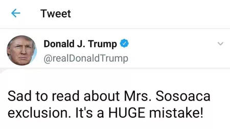 Diana Șoșoacă, ironizată după ce a distribuit un mesaj fals de susținere din partea lui Donald Trump: „Thank you, Mr. President”