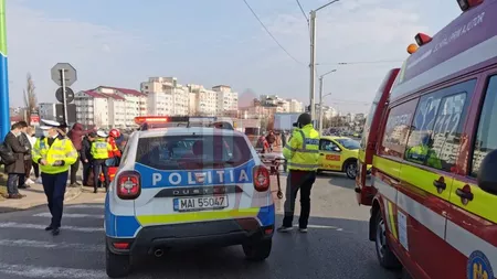 Accident rutier la OMV Nicolina din Iași!  Un pieton a fost acroşat de un autoturism - EXCLUSIV FOTO, VIDEO