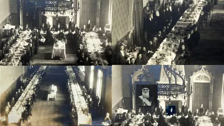 Imagini de epocă și spectaculoase de la inaugurarea Palatului Culturii, simbolul orașului Iași, din anul 1925! În prim-plan sunt patriarhul României și personalități ale vremii - GALERIE FOTO