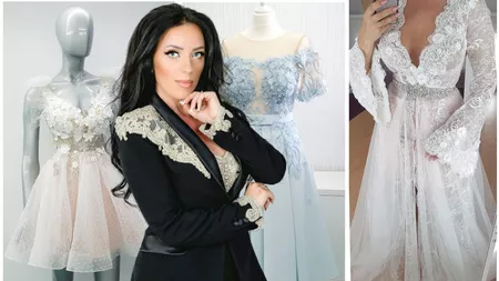 Cele mai fițoase mirese sunt satisfăcute de creațiile unei ieșence! Irina Andronache aduce dantela tocmai din Dubai! O rochie cu trenă de 3 metri costă 3.000 de euro - FOTO