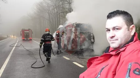 Tragedie evitată la secundă pe ruta Iași - Vaslui! Călătorii au sărit la timp, înainte ca microbuzul să ia foc. Emanuel Arcip, patronul Fya Trans, are vânzări de 1 milion de euro pe an - FOTO/VIDEO