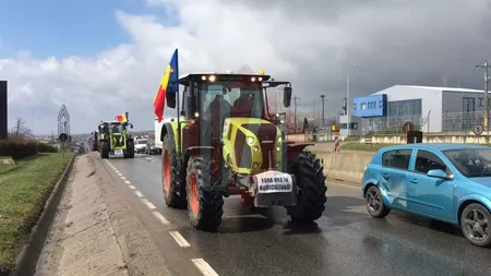 Fermierii din Iași au scos utilajele în stradă! Agricultorii protestează pentru că nu au primit despăgubirile de secetă. Traseul complet al manifestației - GALERIE FOTO, VIDEO