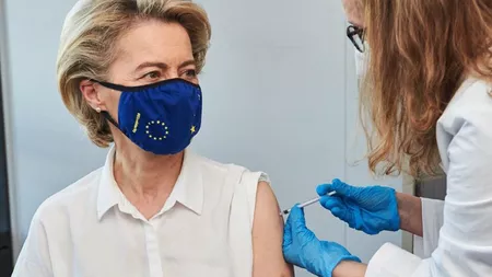 Ursula von der Leyen, președintele Comisiei Europene, s-a vaccinat anti-COVID-19