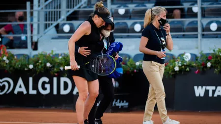 George Cosac, după accidentarea Simonei Halep. 