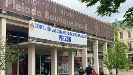 Vaccinarea la centrul fără programare de la Cinema Victoria, amânată până luni, 10 mai