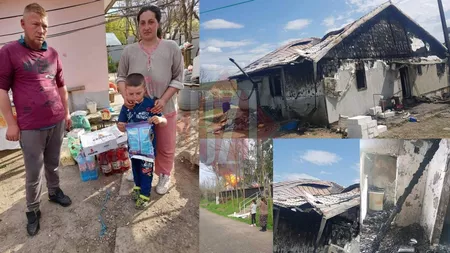 Tragedie într-un sat din Iași, în noaptea de Înviere! Au adormit înconjurați de flăcări, cu copilul în brațe. 