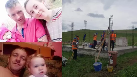 Cel mai frumos cadou pentru tânăra mamă care a rămas singură cu doi copii, după ce tatăl micuților a murit subit. Casa visurilor ei devine realitate! O echipă de muncitori cu o poveste tristă a început lucrările - FOTO