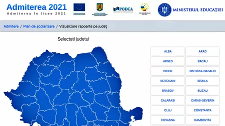 4062 absolvenţi ai clasei a VIII-a, din județul Iași, au fost admiși în învăţământul liceal de stat (anul școlar 2021 - 2022) în prima etapă de repartizare computerizată