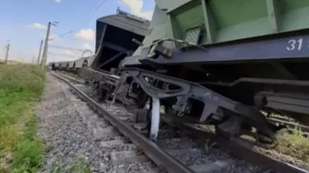 Incă un accident feroviar! Un tren marfar a deraiat iar traficul este blocat