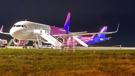 Filmul incidentului cu aeronava Wizz Air de la Eindhoven. 