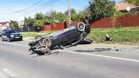 Accident rutier în comuna Tomești, județul Iași!