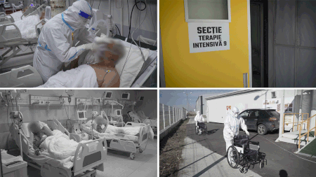 Doar dacă te uiți la aceste imagini cu un puternic impact emoțional din secția ATI a Spitalului Mobil de la Lețcani îți poți da seama ce înseamnă această pandemie COVID-19! Zeci de pacienți se zbat între viață și moarte