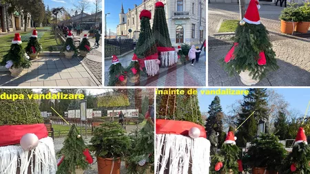 Noile decorațiuni de Crăciun din Iași au fost vandalizate! Cei care au jefuit figurinele riscă un dosar penal dacă vor fi identificați