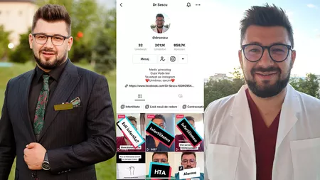 El este medicul din Iași viral pe TikTok! Oferă consultații ginecologice online, iar adolescentele sunt cele care abia așteaptă să vorbească cu dr. Adrian Sescu