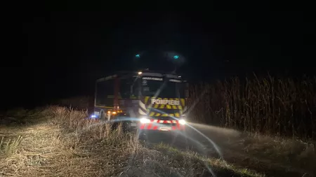 Incendiu de vegetație în comuna Miroslava, în județul Iași -FOTO, UPDATE