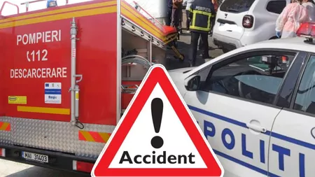 Accident rutier grav, la Iași. Șoferul vinovat a fugit de la fața locului, după ce a rănit 3 persoane! Era băut