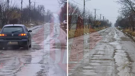 Drumurile din județul Iași au fost abandonate. Șosele pline de gropi în mai multe comune- GALERIE FOTO