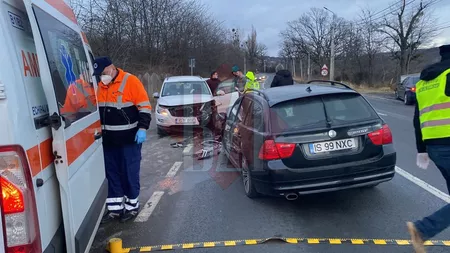 Accident rutier în zona Bucium. Un autoturism marca BMW s-a izbit frontal cu un Volkswagen - EXCLUSIV, GALERIE FOTO, UPDATE, VIDEO