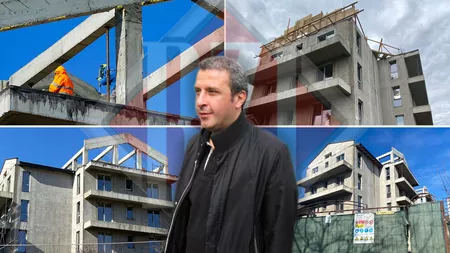 Afaceristul Michael Nseir demolează construcția ilegală de la blocurile din Bucium! Apartamentele de la ultimul etaj vor fi transformate în pod - FOTO