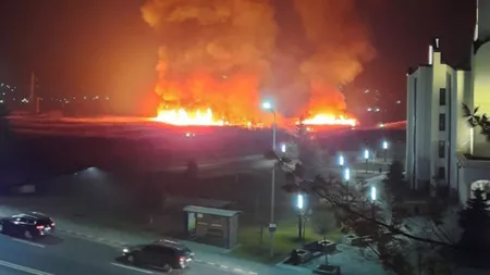 Incendiu uriaş de vegetație în Vâlcea. Focul ar fi fost pus intenționat