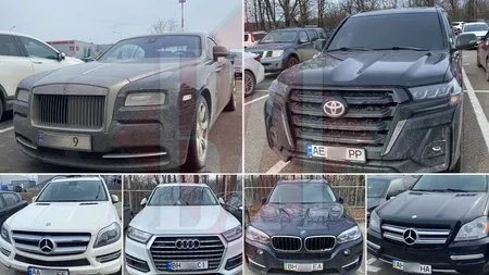 Bijuteriile pe 4 roți ”uitate” în Iași, după războiul din Ucraina. Aeroportul, expoziție în aer liber. Un Rolls Royce Wraith este vedetă (FOTO)