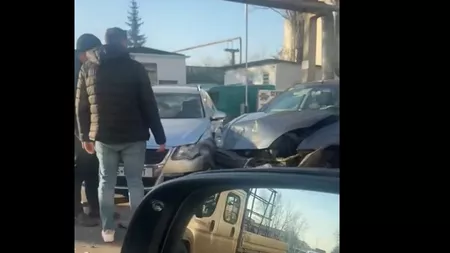 Accident rutier in zona Bularga din municipiul Iași- FOTO, VIDEO