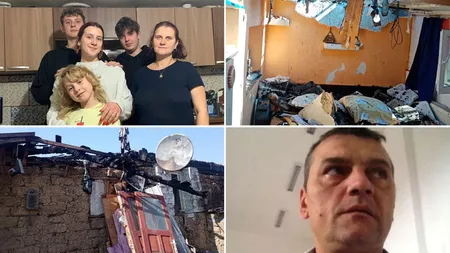 Coșmarul unei familii din Pașcani căreia i-a ars casa: ”Am rămas sub cerul liber!”- GALERIE FOTO