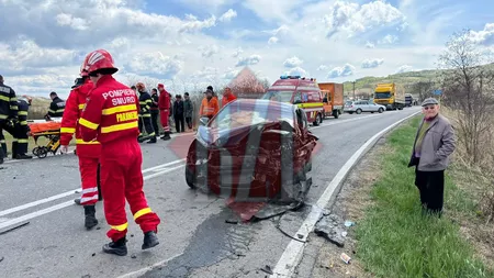 Accident rutier grav în comuna Tomești. Mai multe persoane au fost rănite în urma unui impact frontal - EXCLUSIV, LIVE VIDEO, FOTO, UPDATE