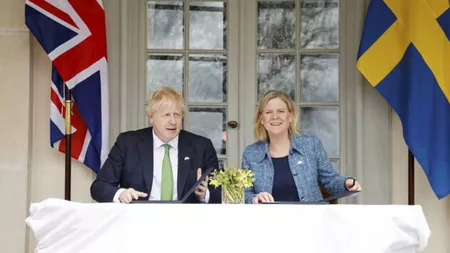 Marea Britanie a semnat astăzi două acorduri de apărare cu Finlanda și Suedia, în cazul unei agresiuni