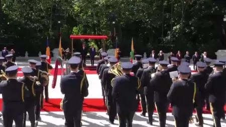 Preşedintele Lituaniei, Gitanas Nausėda, în România. Klaus Iohannis l-a primit la Palatul Cotroceni - VIDEO