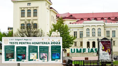 Concurs-simulare pentru admitere 2022 la Universitatea de Medicină și Farmacie din Iași, mâine, 8 mai 2022