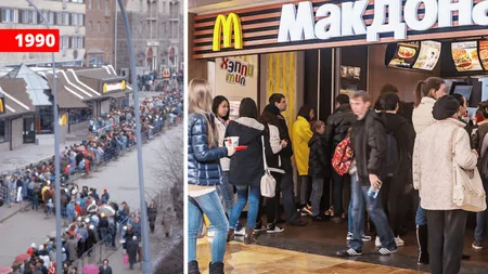 Zeci de oameni s-au aliniat pentru ultima dată la restaurantele McDonald's din Rusia - VIDEO