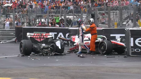 Maşina lui Mick Schumacher s-a rupt în două, după un grav accident la cursa Formula 1 de la Monaco