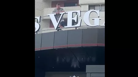 Un tânăr a vrut să se arunce de pe clădirea unei săli de jocuri! Un polițist de la Secția 4 l-a convins să renunțe la ideea sinucigaşă - UPDATE, VIDEO