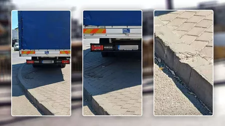 Pavele distruse pe trotuarul de la Piața Dacia. Directorul EcoPiața: „Nu am văzut că distrug pavelele!”