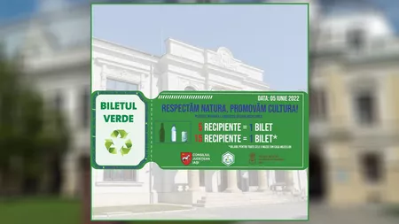 Ieșenii pot intra la muzee plătind cu deșeuri reciclabile! Biletul verde a fost introdus de Consiliul Județean Iași