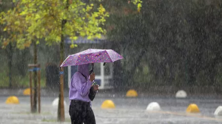 România, sub coduri portocalii și galbene de ploi abundente. ANM anunţă prognoza meteo