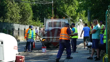 Trafic îngreunat pe o stradă din Iași - FOTO