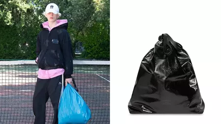Noile tendințe în modă. O geantă tip „sac de gunoi”, scoasă la vânzare cu 1.800 de euro