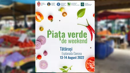 „Piața verde de weekend” ajunge în Tătărași, pe Esplanada Oancea! Ieșenii sunt așteptați cu cele mai proaspete bunătăți locale