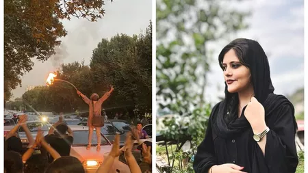 Proteste feministe în Iran. Femeile îşi ard hijaburile după ce Masha Amini a murit pentru că nu își legase corect vălul - VIDEO