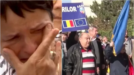 Pensionarii, cu lacrimi în ochi, au protestat împotriva scumpirilor. Trăiesc de pe o zi pe alta cu banii de la stat