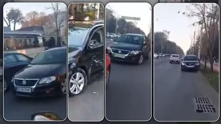 La un pas de tragedie pe Copou! Un șofer inconștient a făcut mai multe manevre pe contrasens – FOTO/VIDEO