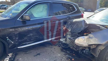 Accident rutier pe Independenţei. Un Volkswagen a intrat în coliziune cu un BMW - EXCLUSIV, FOTO, VIDEO, UPDATE