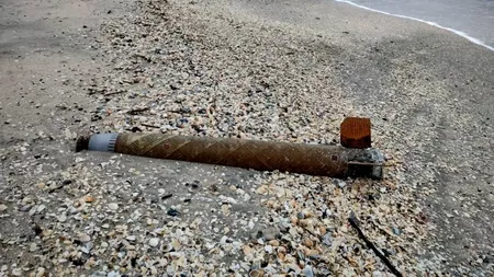 Bucata de rachetă găsită pe o plajă din județul Constanța a fost fabricată în Rusia. Explicațiile MApN