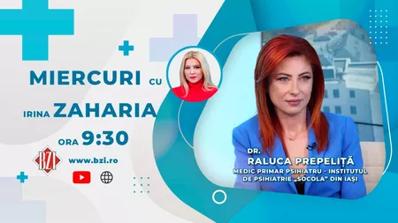 LIVE VIDEO - Dr. Raluca Prepeliță, medic primar psihiatru în cadrul Institutului de Psihiatrie Socola Iași, vorbeste în emisiunea BZI LIVE despre cum pot fi tratate adicțiile - FOTO