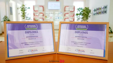 Antibiotice Iași premiată la Gala Companiilor Sustenabile din România