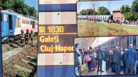 Momente de groază pentru pasagerii din trenul Tecuci-Iași. Locomotiva care a luat foc în mers avea peste 50 de ani și nu trebuia să mai circule - FOTO/VIDEO