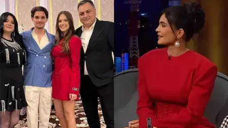 Elena Tănase, logodnica lui Ianis Hagi, a atras toate privirile într-o rochie mini. Cât costă creația Versace